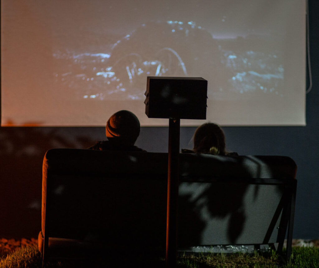 Cine al aire libre en Casa Taira